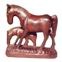 Wooden Handicraft (Rose Wood Horse Statue)