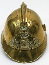 brass german helmets