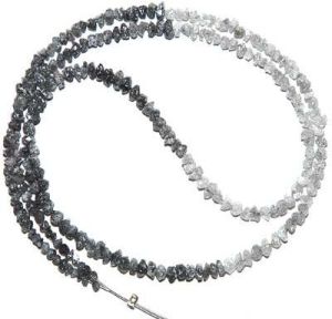 Natural Black Mixed Rough Diamond Beads