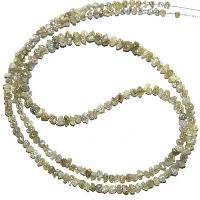 Natural Light Yellow Rough Diamond Beads