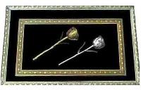 Item Code - LS-176 Silver & Golden Rose Wall Frame