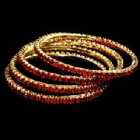 gold plated stone bangles