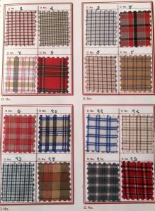 Checkered Uniform Shirting Fabric