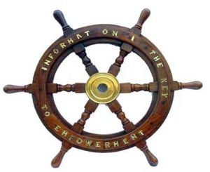 Wooden Ship Wheel (WL W14)