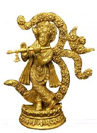 Brass Krishna Statue