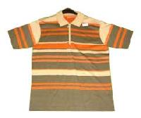 Mens Stripped Polo T Shirts