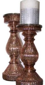 Glass Pillar Candle Holder (KS-CS-899)