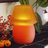 Orange Glass Lamp