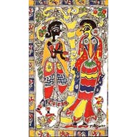 Radha Krishna Printed Card