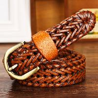 hand woven leather belts