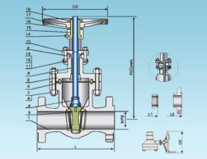 600 LB Cast Steel Gate Valve