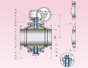 1500 LB Cast Steel Ball valve