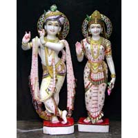 Marble Radha Krishna Statues