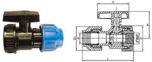 Compression Female Ball Valve