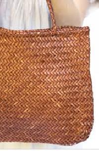 woven leather handbags