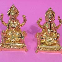 Gold Plated Laxmi Ganesha