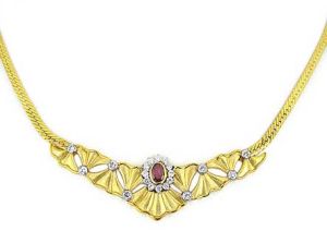 Ruby Diamond Necklace