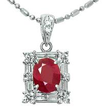 Ruby Diamond Pendant