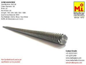 8 X 8 ACME Lead Screw