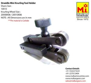 Mini Straddle Knurling Tool Holder