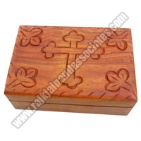 wooden holy cross carved boxes