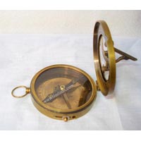 Brass Magnetic Sundial Compass