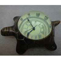 Brass Tortoise Paperweight Clock