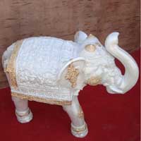 fiber elephant statue