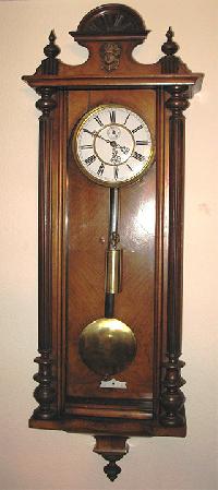 wooden pendulum clock