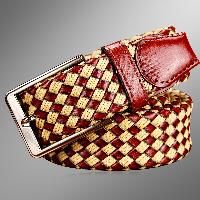 hand woven leather belts