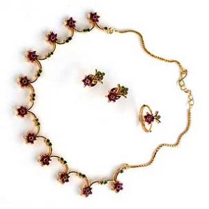 Gold Plated Imitation Necklace Set