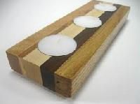 Wooden Candle Holders