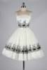 White & Black Spring Designer Dress