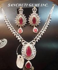 American Diamond Imitation Necklace Sets