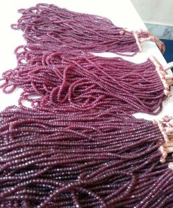 Ruby Glass Beads