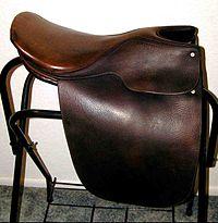English Leather Horse Saddle