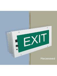 Wall Concealed Exit Signs