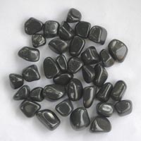 Black Agate Polished Pebbles