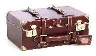 leather suitcase