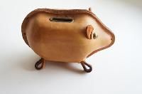 Leather Piggy Bank