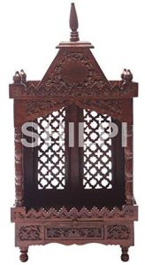 Shilpi Brown Sheesham Wooden Temple