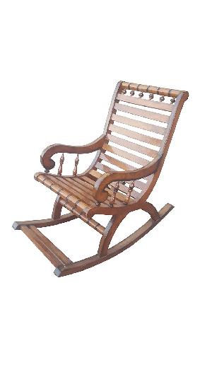 Shilpi Sheesham Wood Hand Carved Rocking Chair