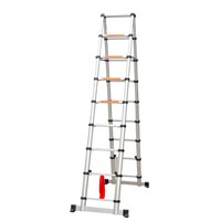 Aluminium Double Telescopic Ladder