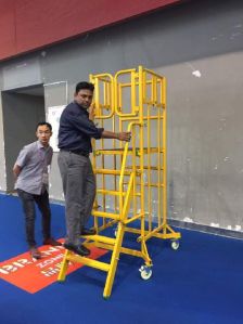 FRP Platform Trolley Ladder