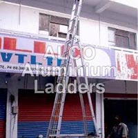 Small Wheels Self Support Extension Ladder