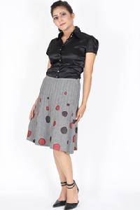Scattered marbles A- lined skirt