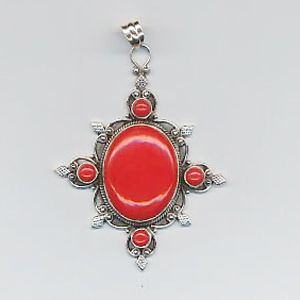 Ladies Beautiful Red Coral Pendant