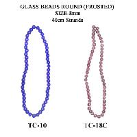Round Frosted Glass Beads-RG-006