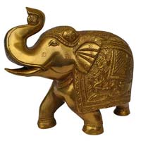 Brass Elephant Statue For Gift and Decoration by Aakrati