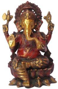 Bhagwan Ganesh Metal Brass Murti